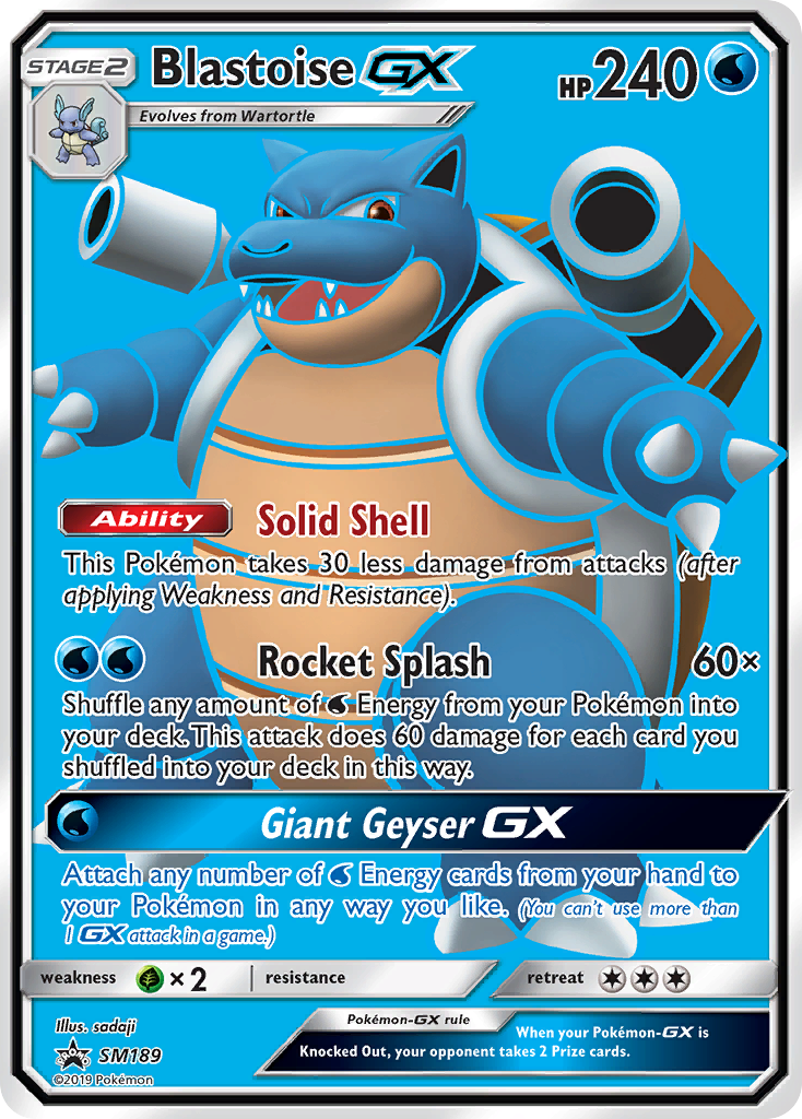 Blastoise GX Pokémon card