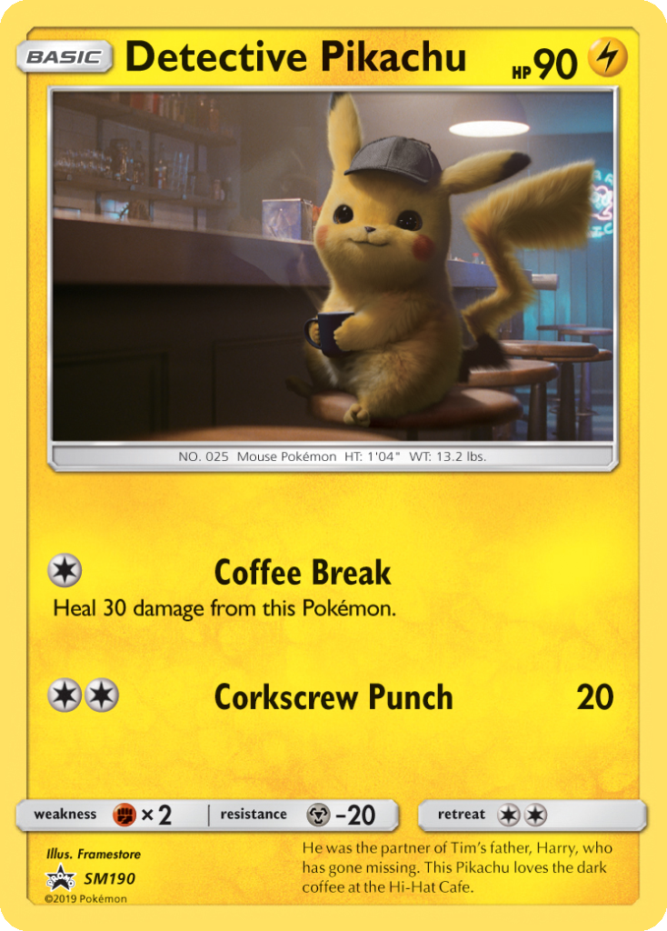 Detective Pikachu Pokémon card