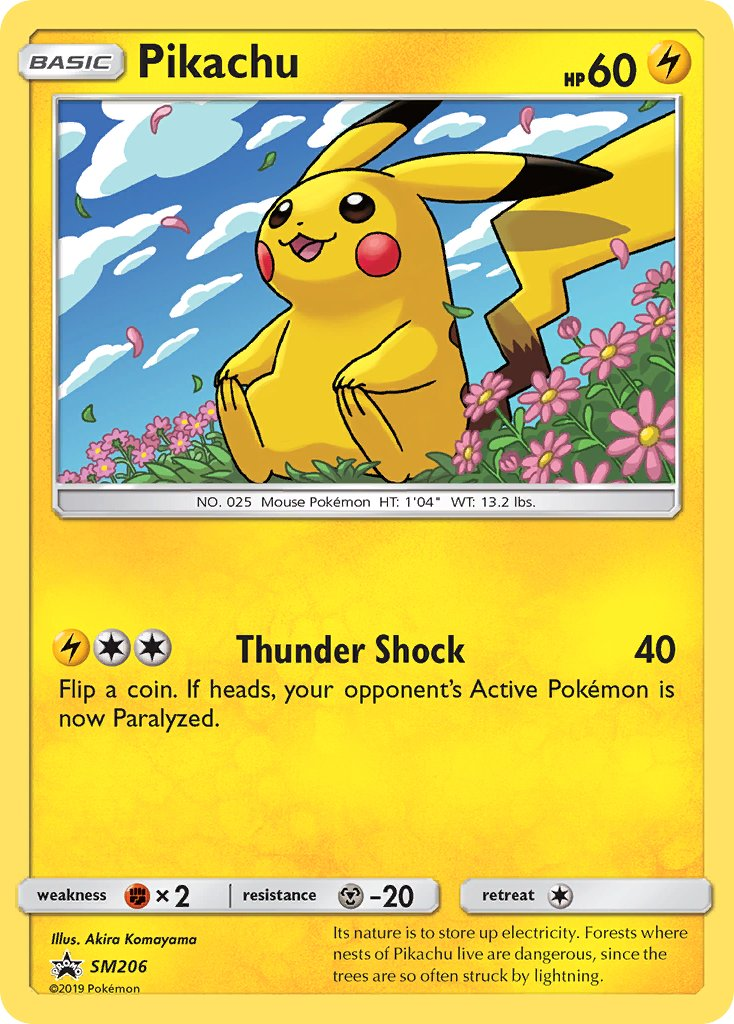 Pikachu Pokémon card