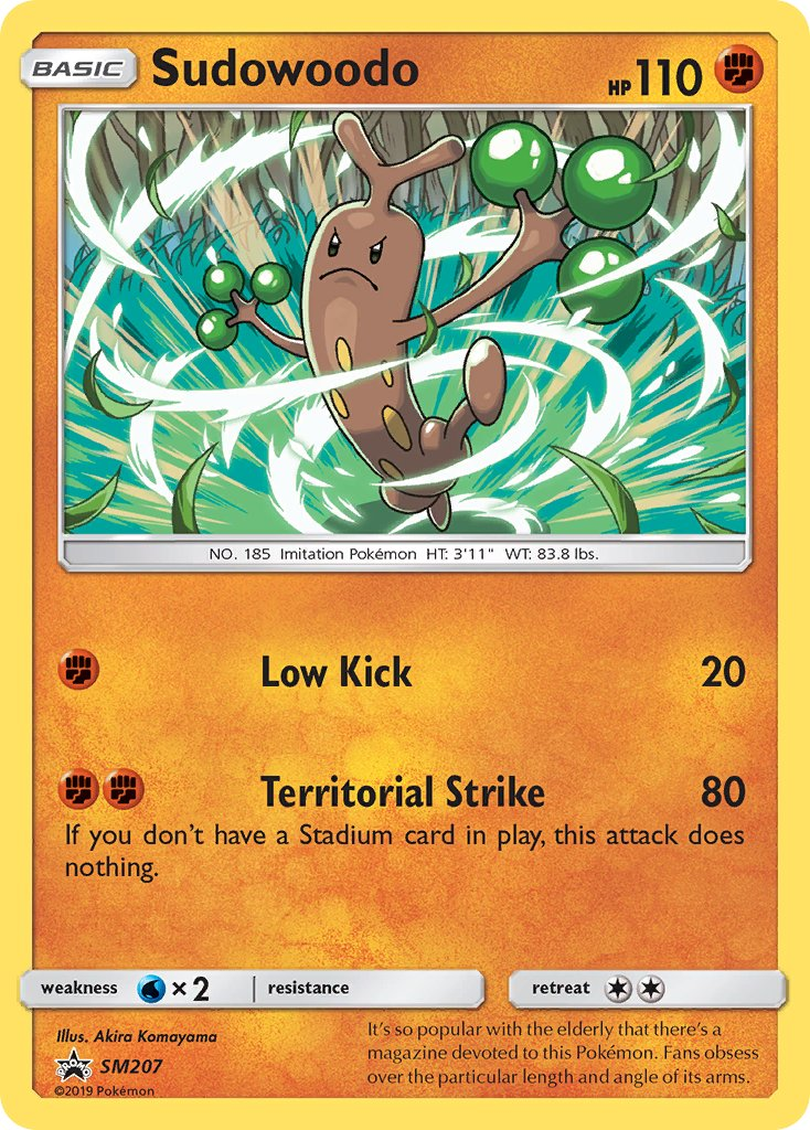 Sudowoodo Pokémon card