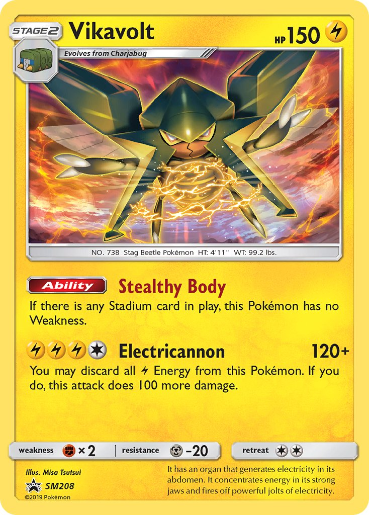 Vikavolt Pokémon card
