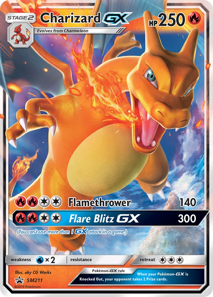 Charizard GX Pokémon card