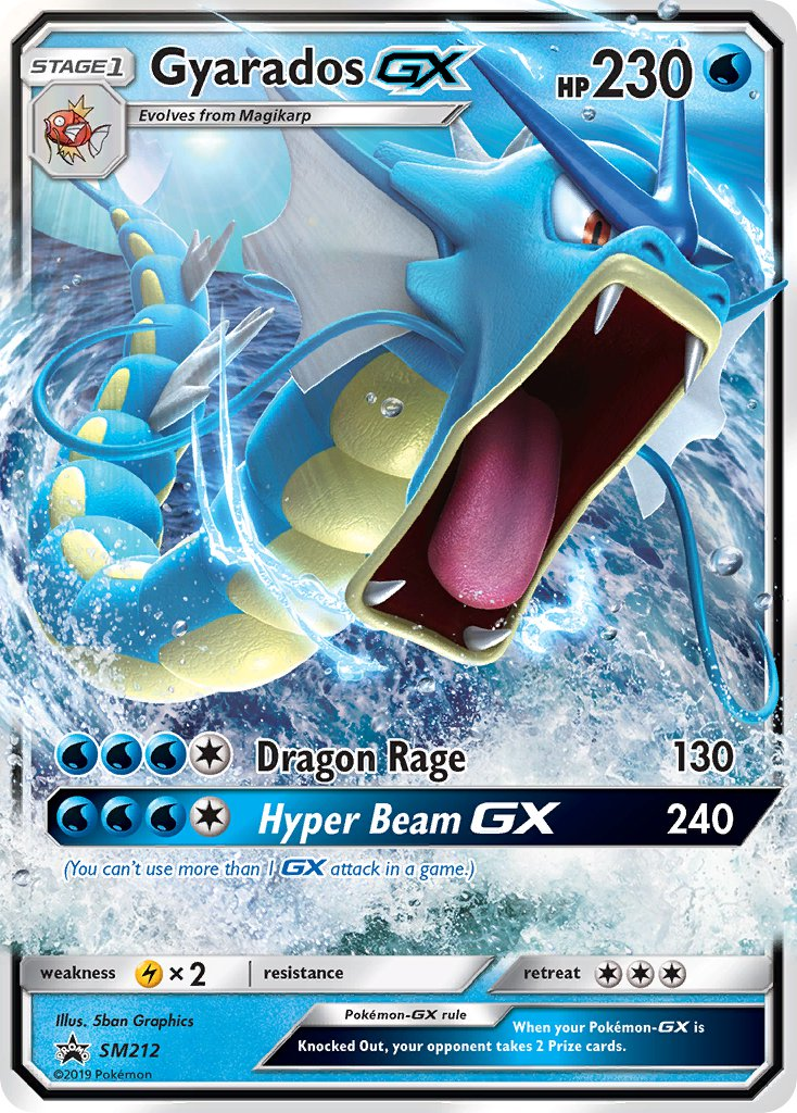 Gyarados GX Pokémon card