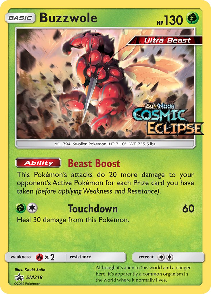 Buzzwole Pokémon card