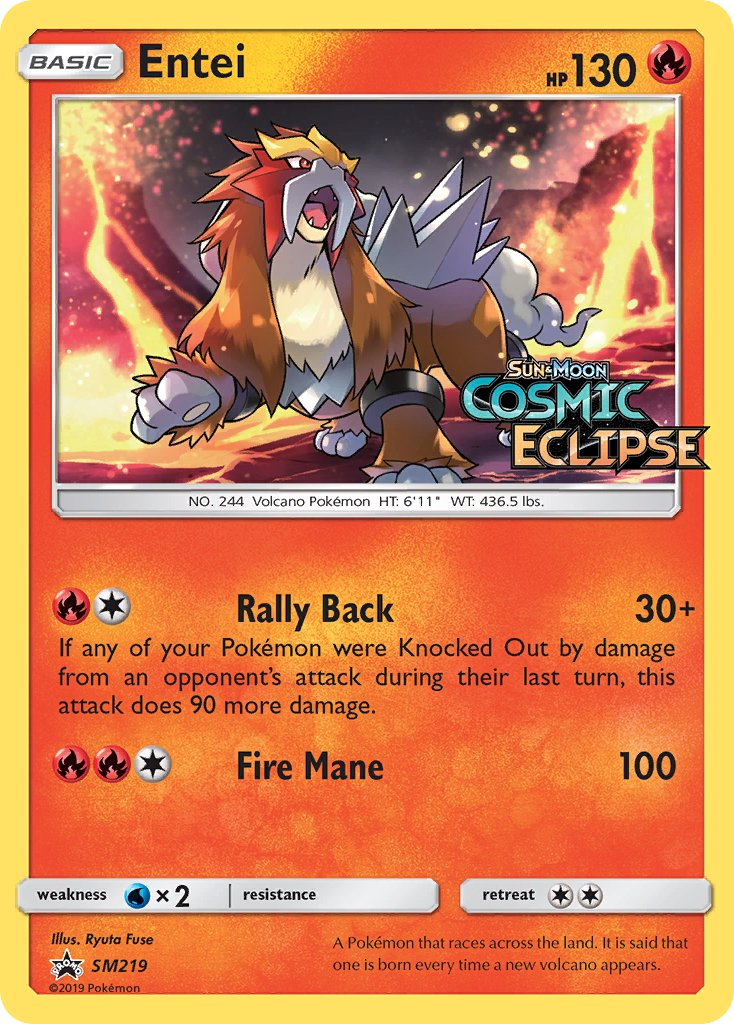Entei Pokémon card