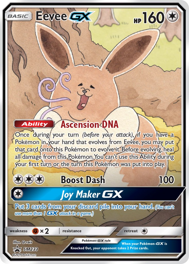 Eevee GX Pokémon card