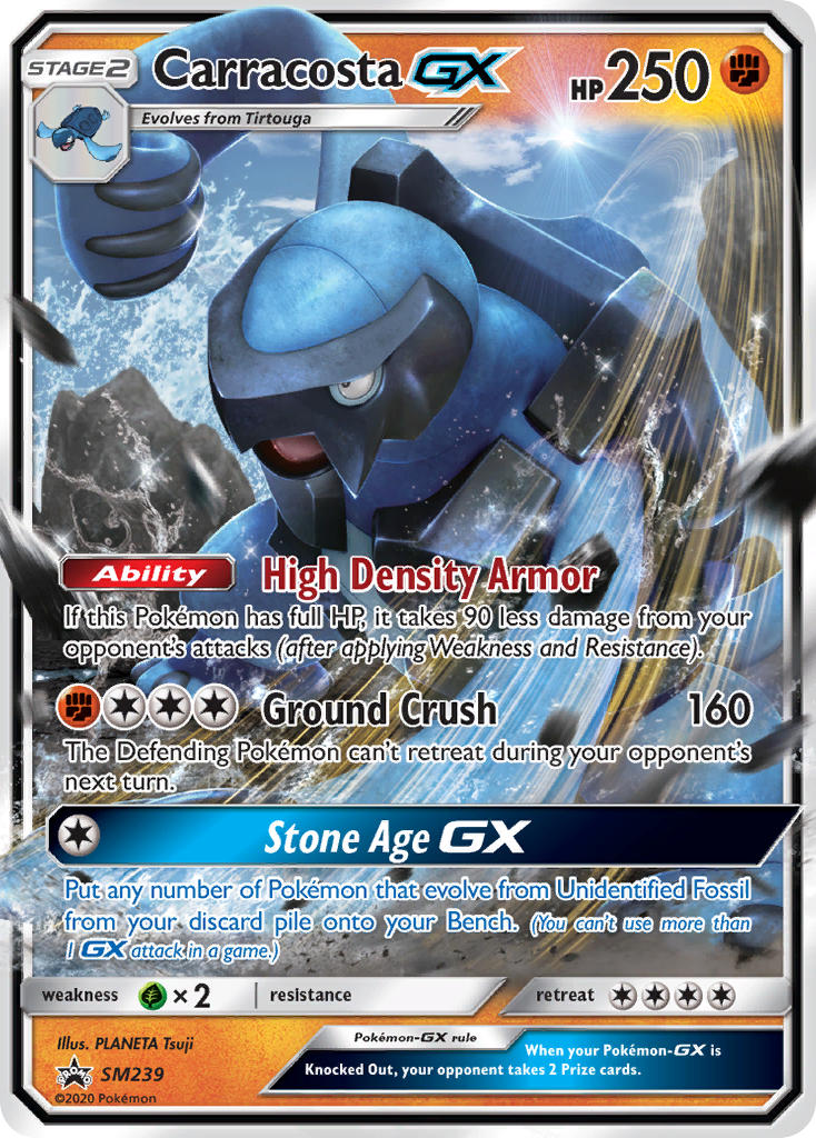 Carracosta GX Pokémon card