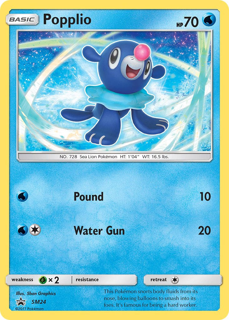 Popplio Pokémon card