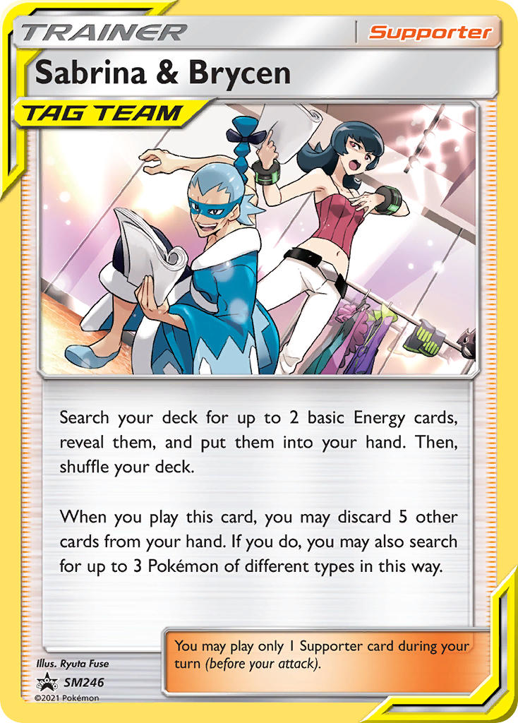 Sabrina & Brycen Pokémon card