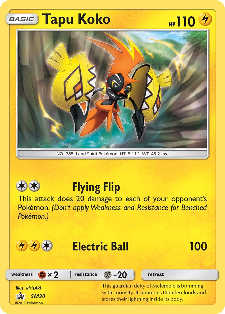 Tapu Koko Pokémon card
