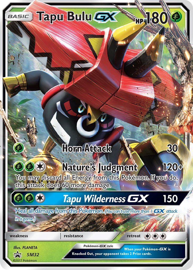 Tapu Bulu GX Pokémon card