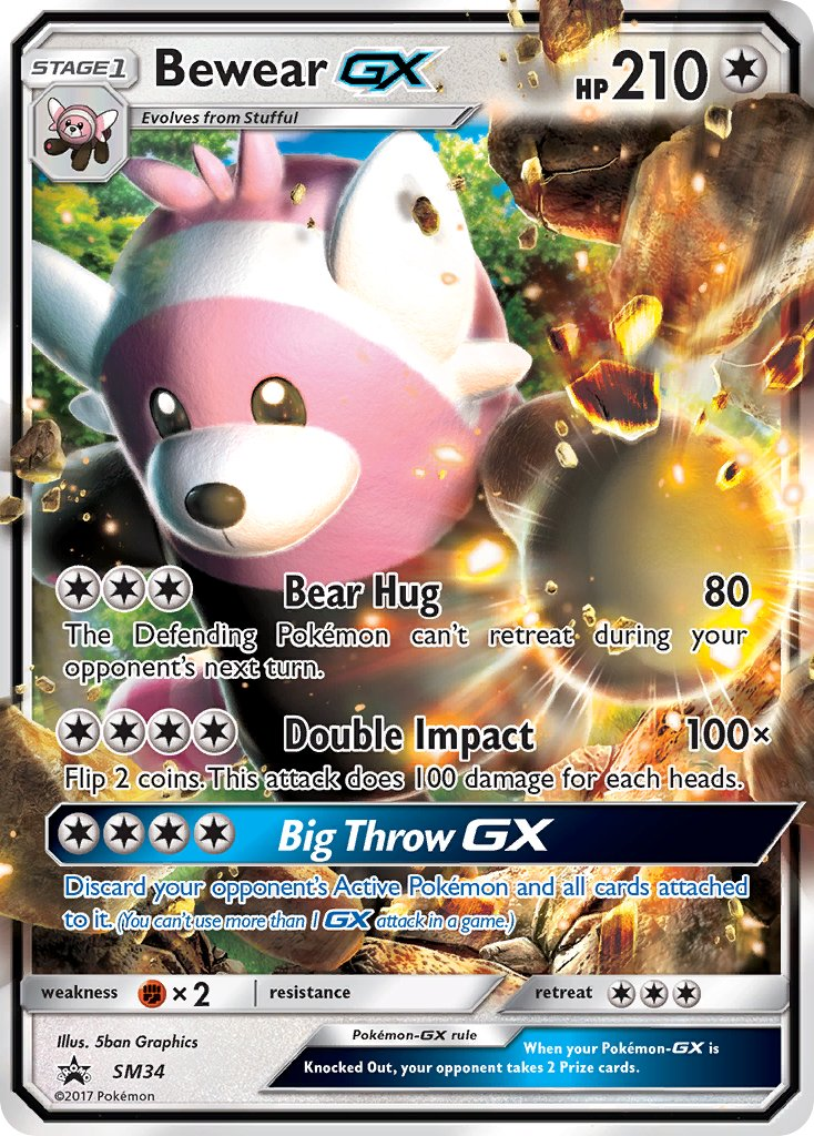 Bewear GX Pokémon card