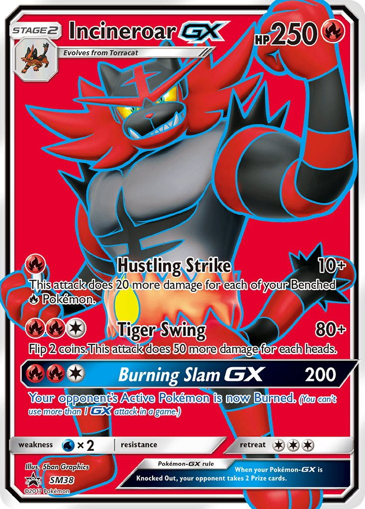 Incineroar GX Pokémon card