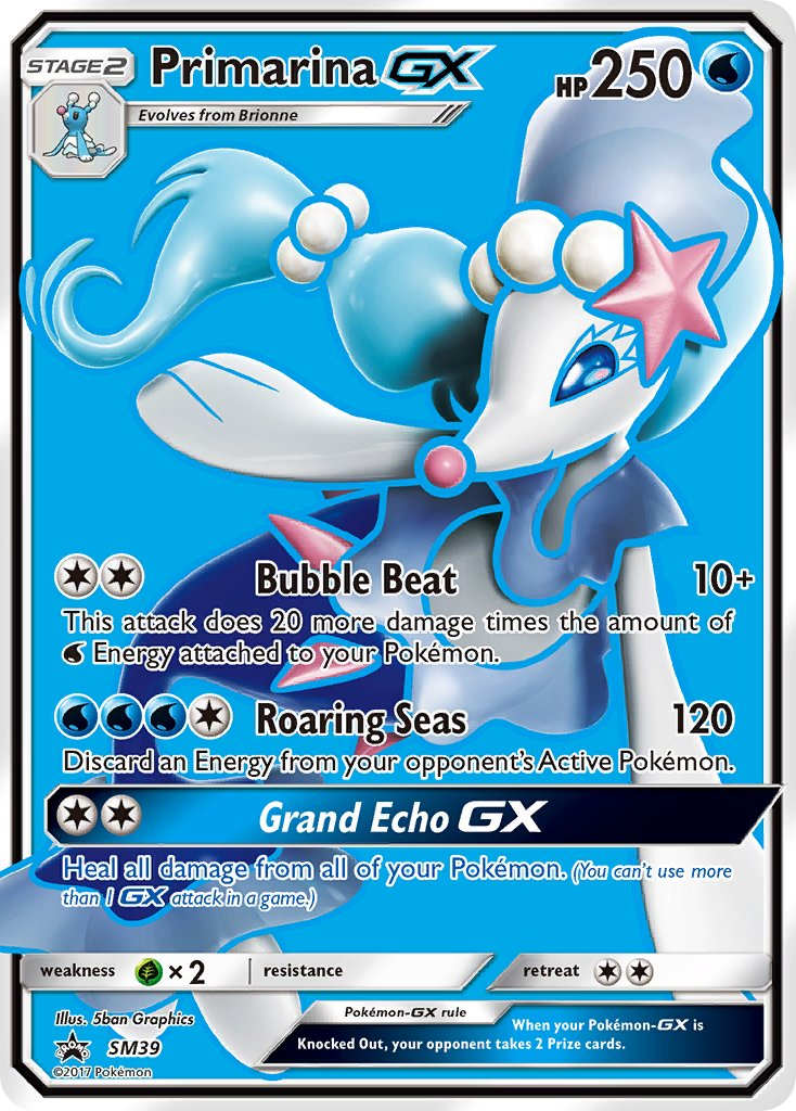 Primarina GX Pokémon card