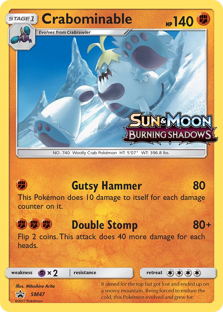 Crabominable Pokémon card