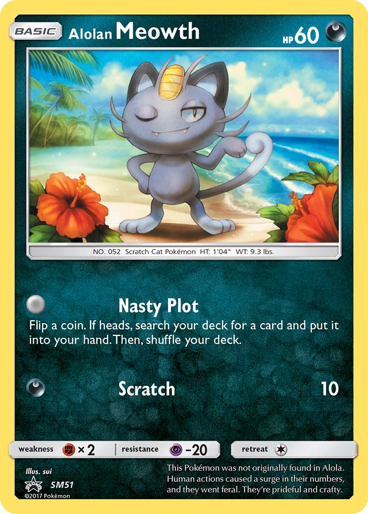 Alolan Meowth Pokémon card