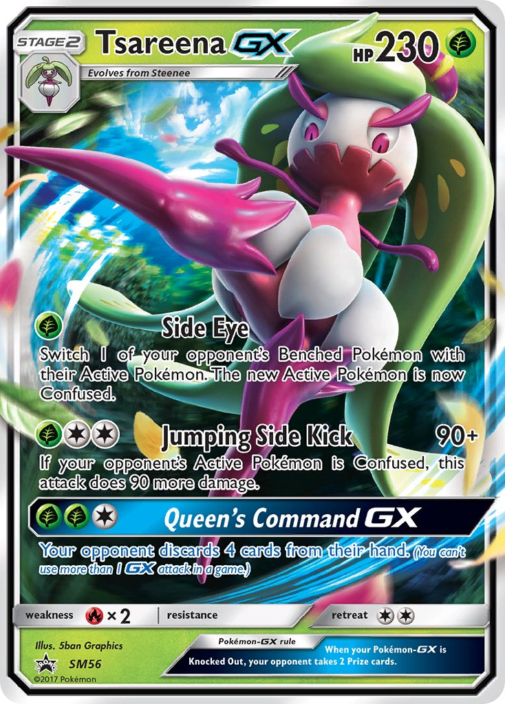 Tsareena GX Pokémon card