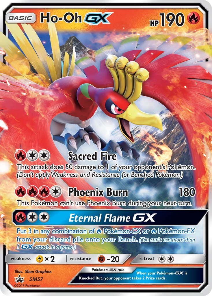 Ho-Oh GX Pokémon card