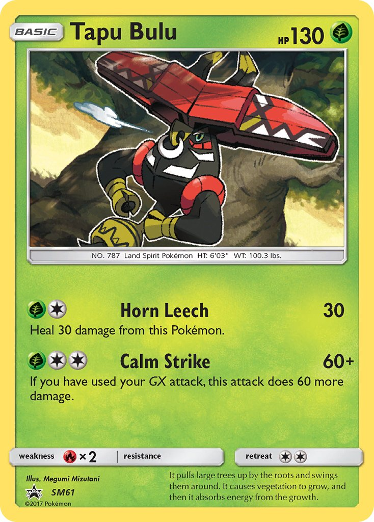 Tapu Bulu Pokémon card