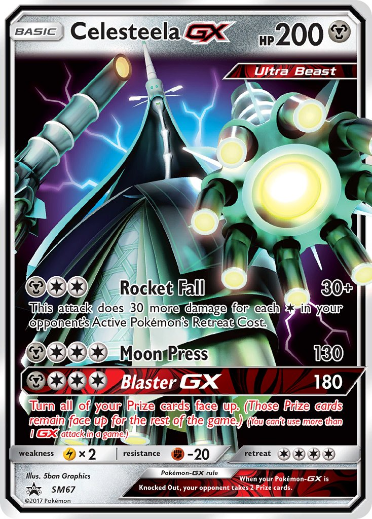 Celesteela GX Pokémon card