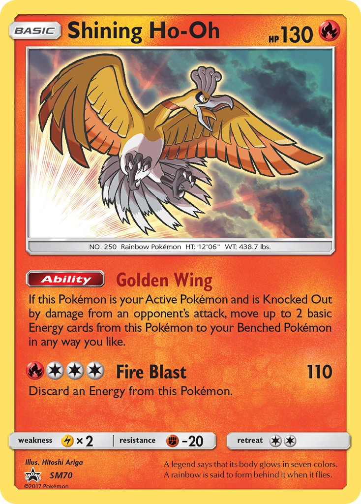 Shining Ho-Oh Pokémon card