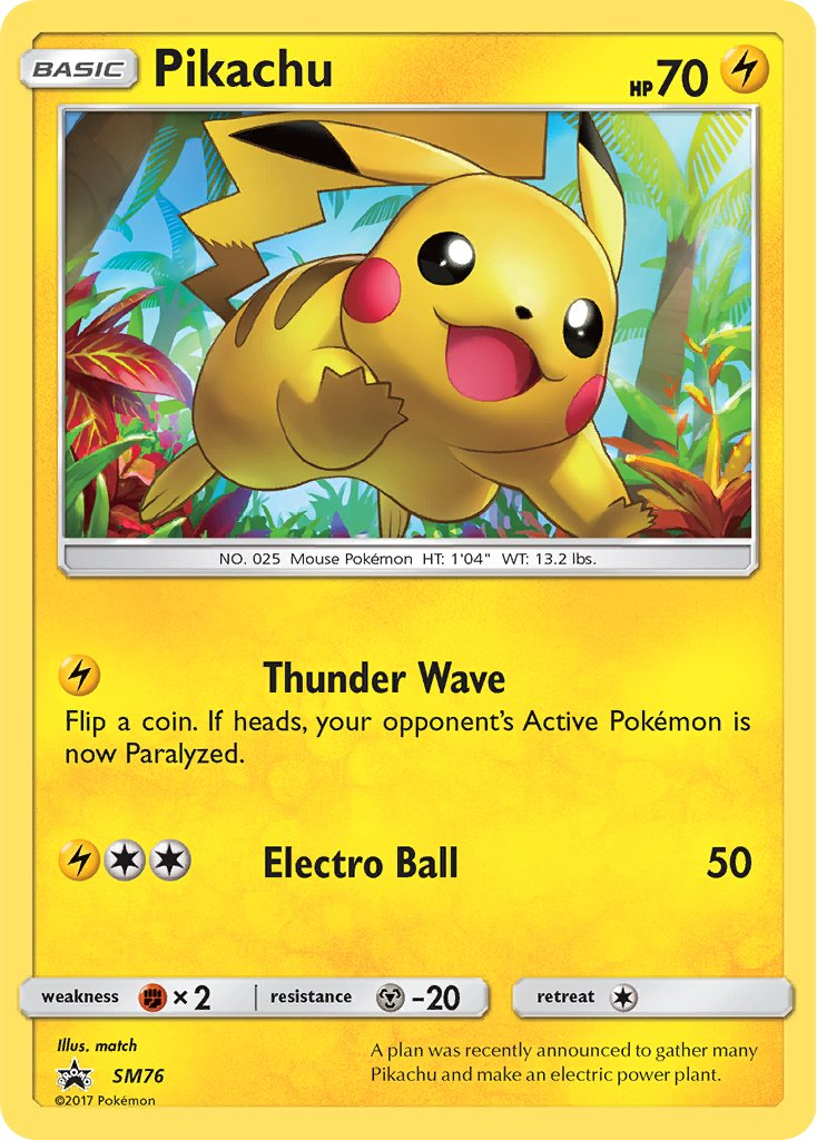 Pikachu Pokémon card