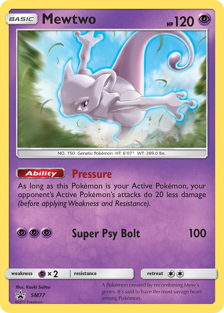Mewtwo Pokémon card