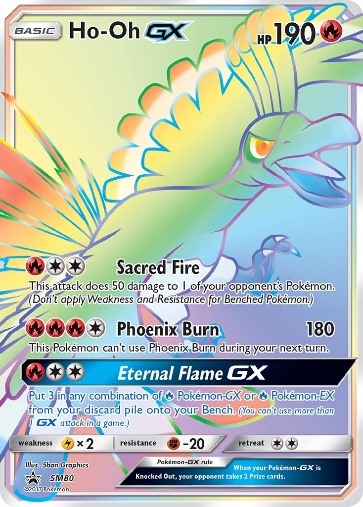 Ho-Oh GX Pokémon card