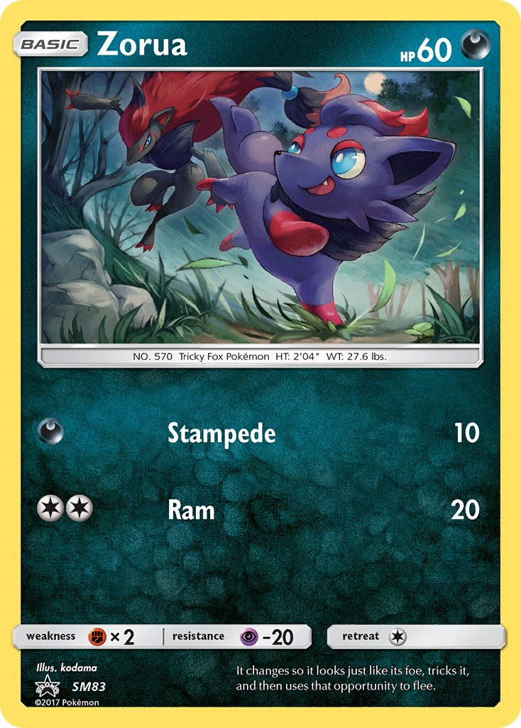 Zorua Pokémon card
