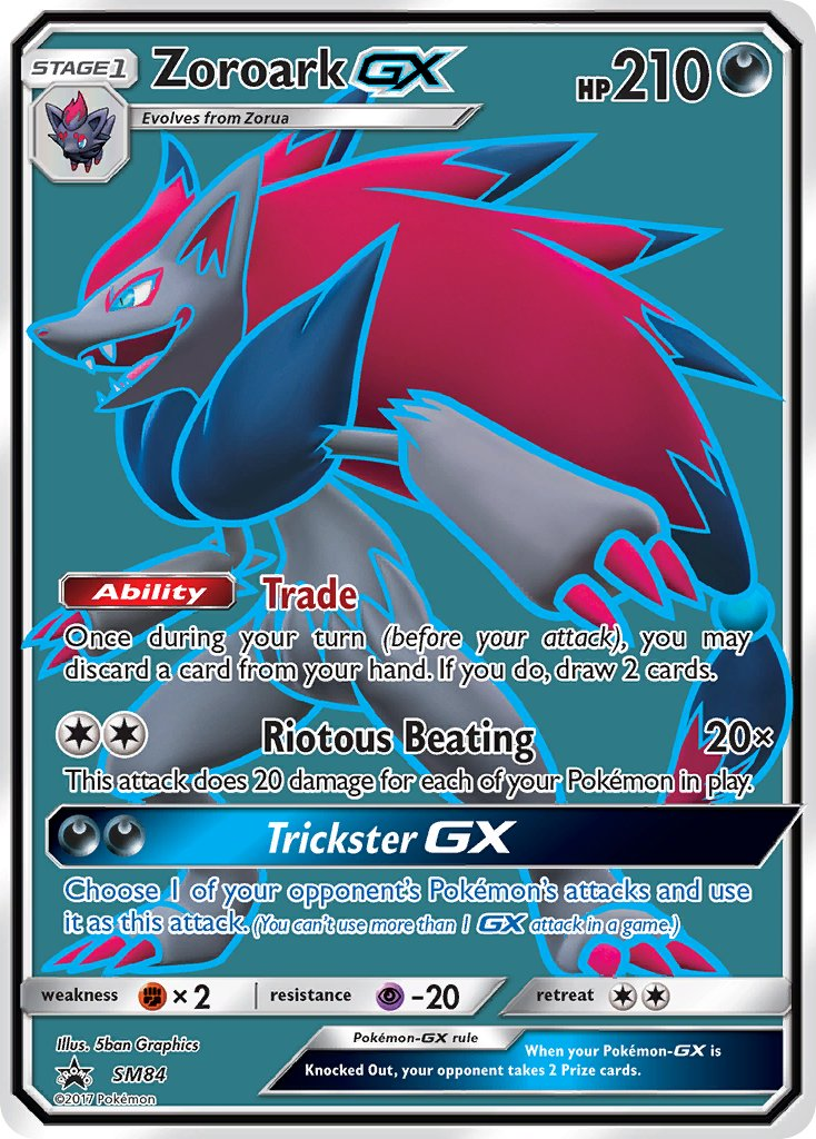 Zoroark GX Pokémon card