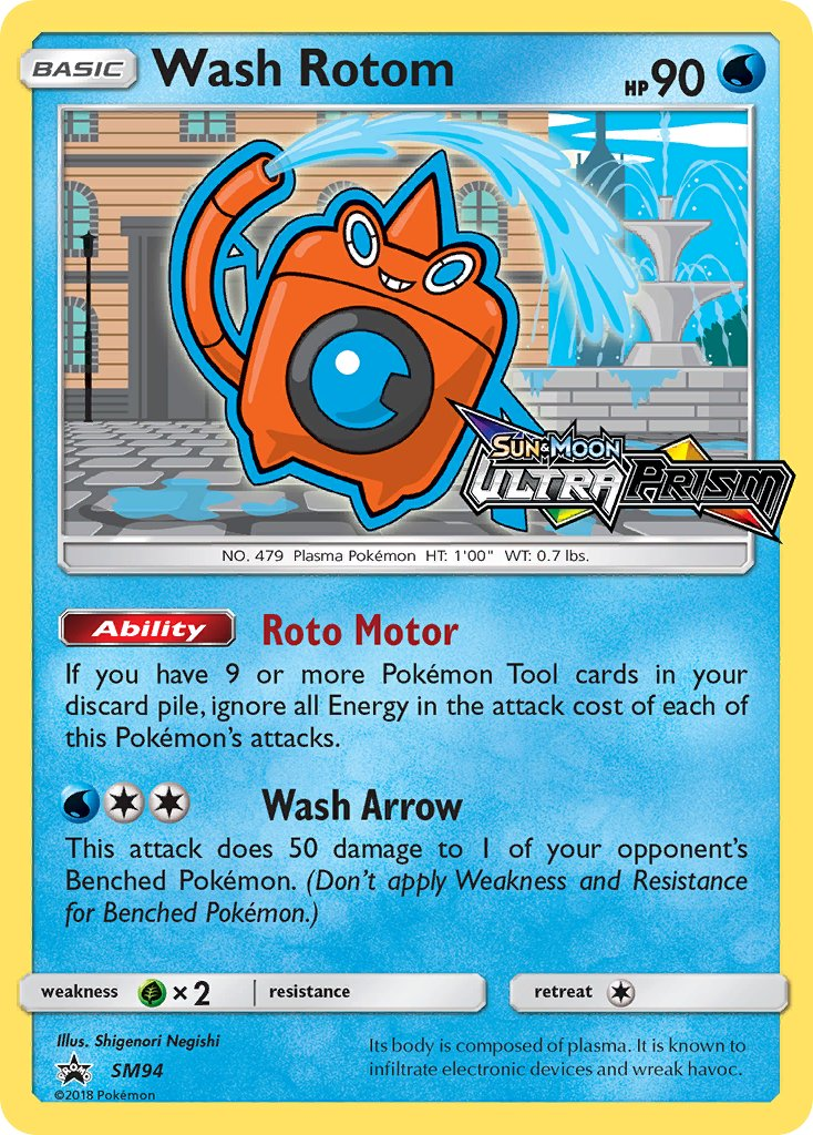 Wash Rotom Pokémon card