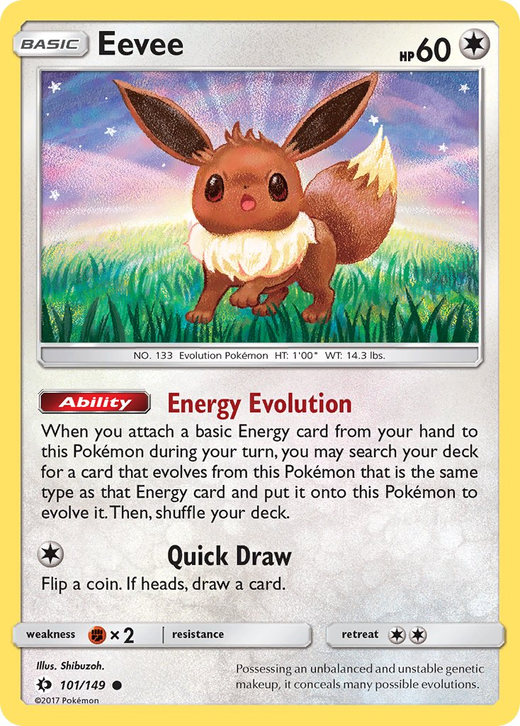Eevee Pokémon card