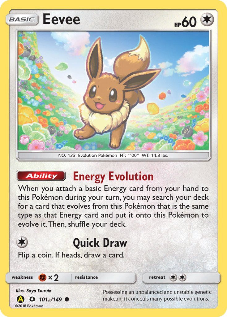 Eevee Pokémon card
