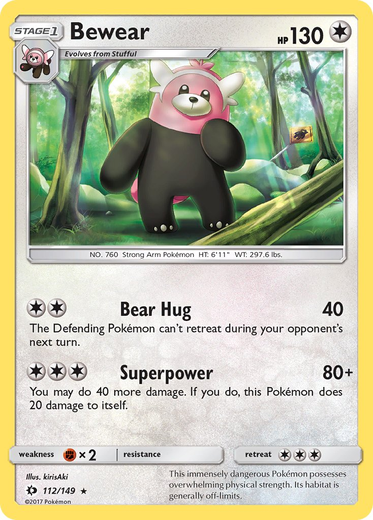 Bewear Pokémon card