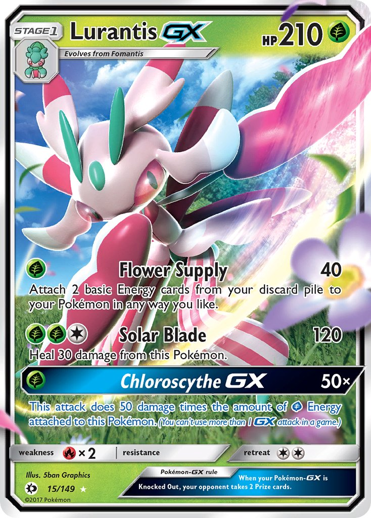 Lurantis GX Pokémon card