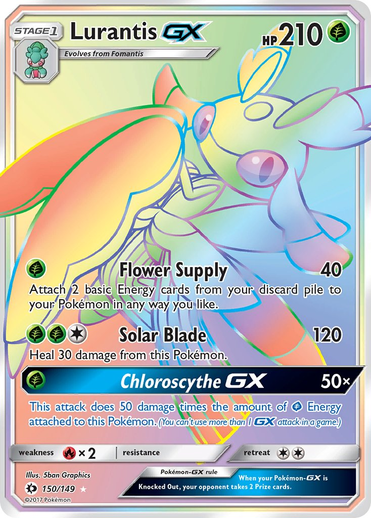 Lurantis GX Pokémon card