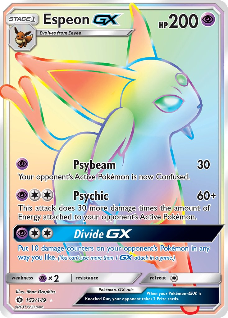 Espeon GX Pokémon card