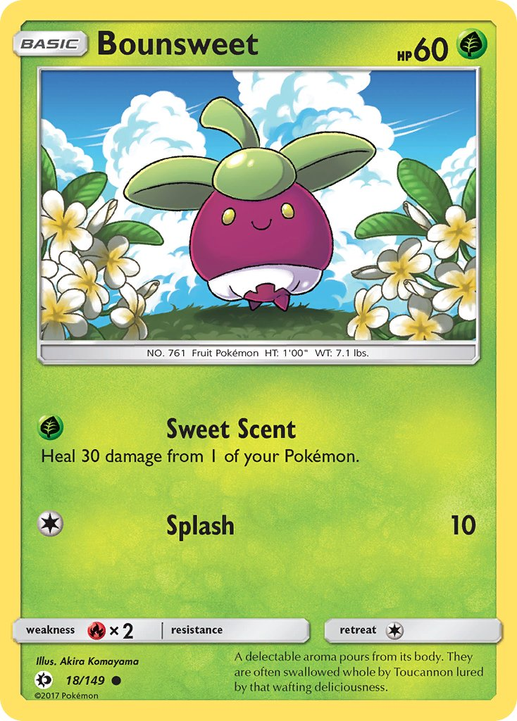 Bounsweet Pokémon card