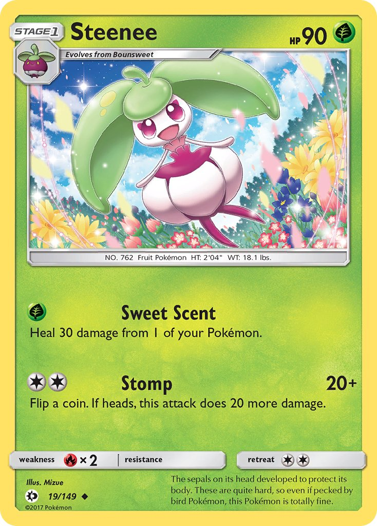 Steenee Pokémon card