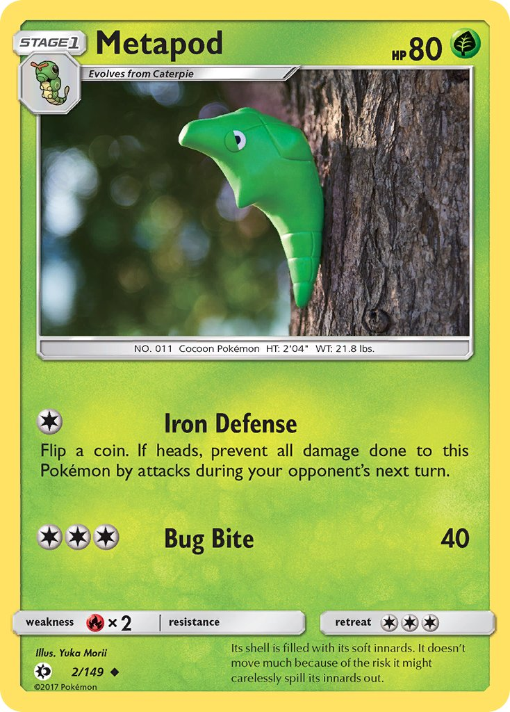 Metapod Pokémon card