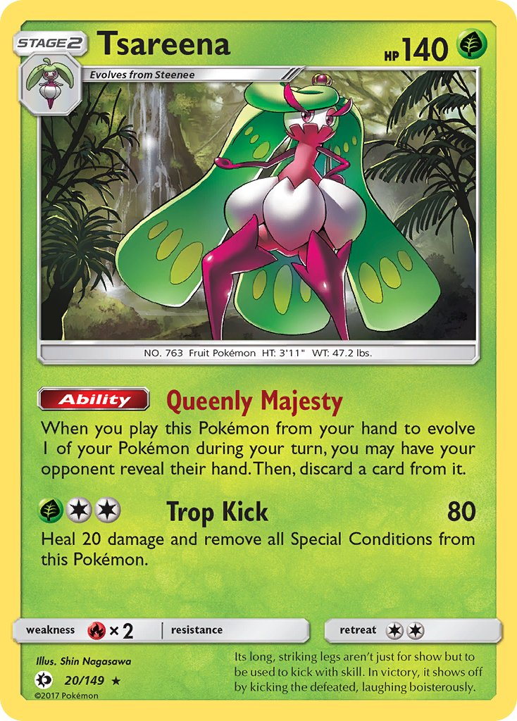 Tsareena Pokémon card