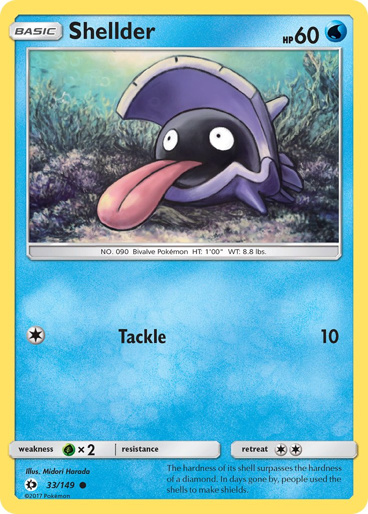 Shellder Pokémon card