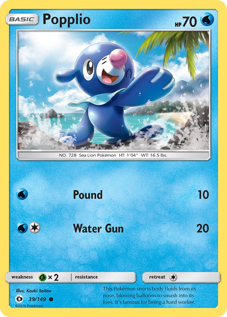 Popplio Pokémon card