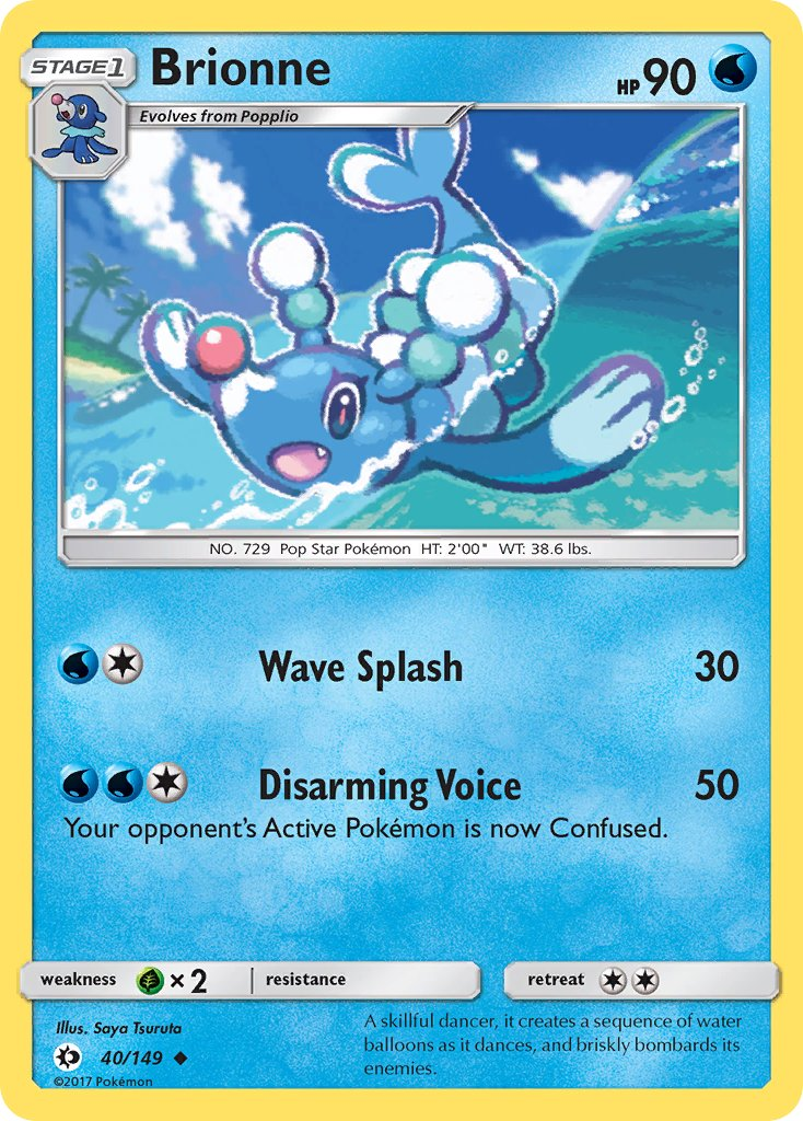 Brionne Pokémon card