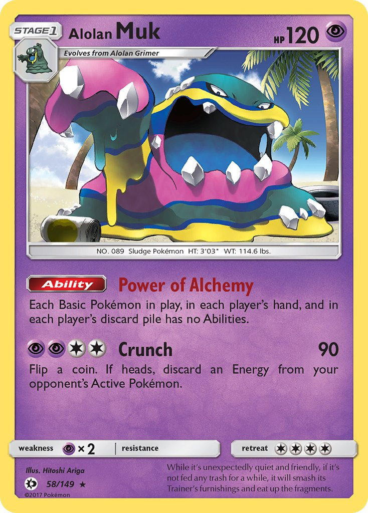 Alolan Muk Pokémon card