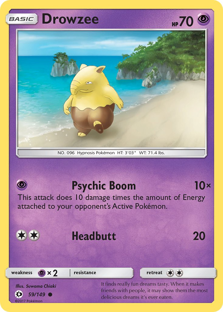 Drowzee Pokémon card