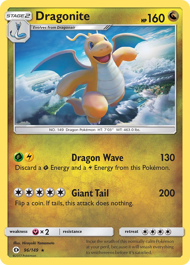 Dragonite Pokémon card