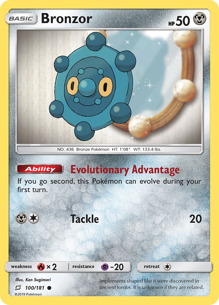 Bronzor Pokémon card