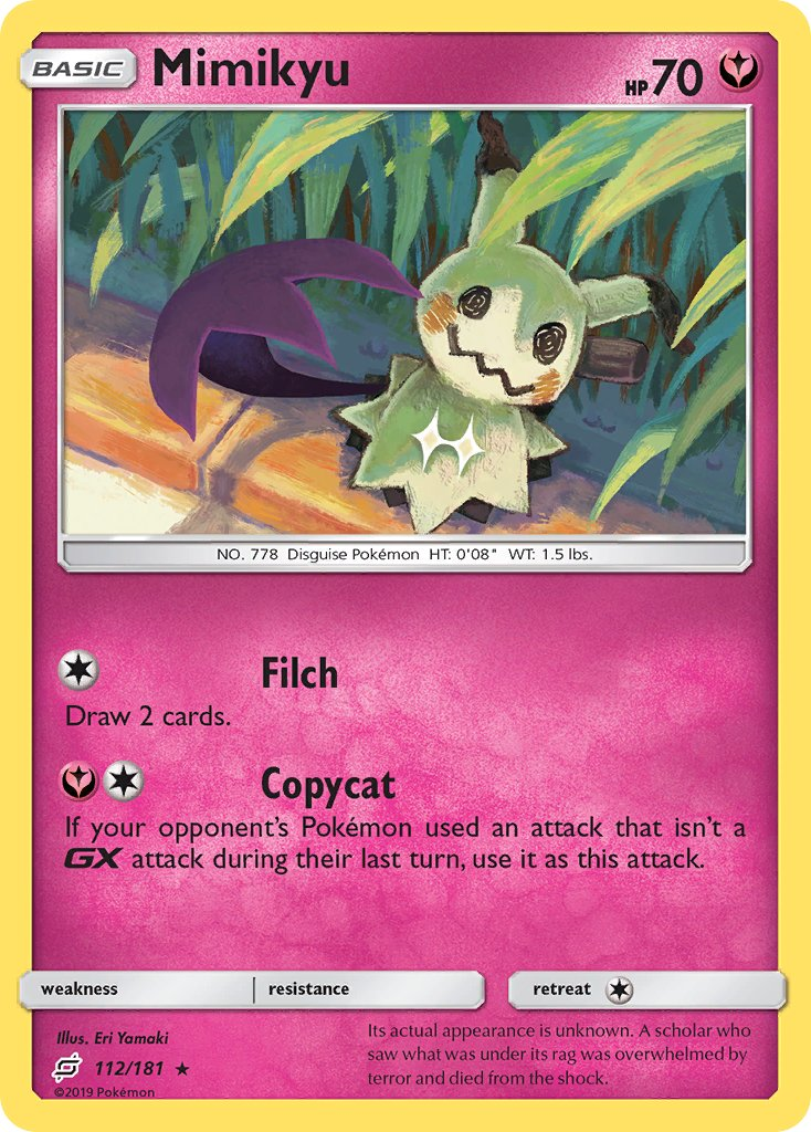 Mimikyu Pokémon card