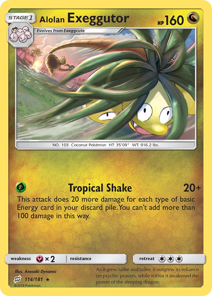 Alolan Exeggutor Pokémon card